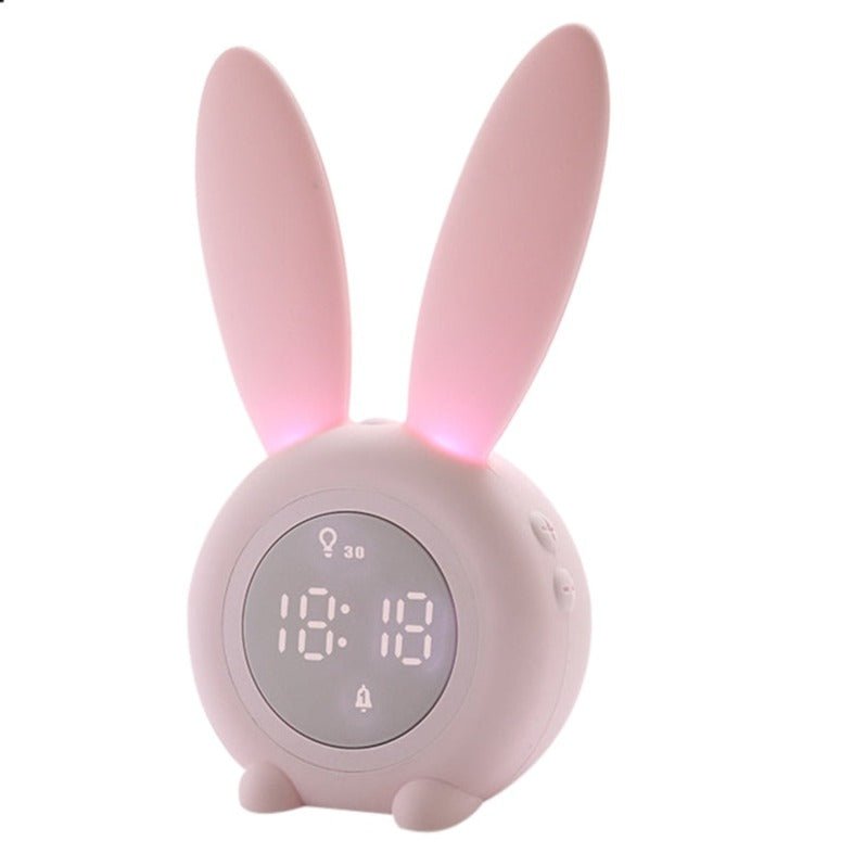 Radio réveil oreilles lapin lumineux
