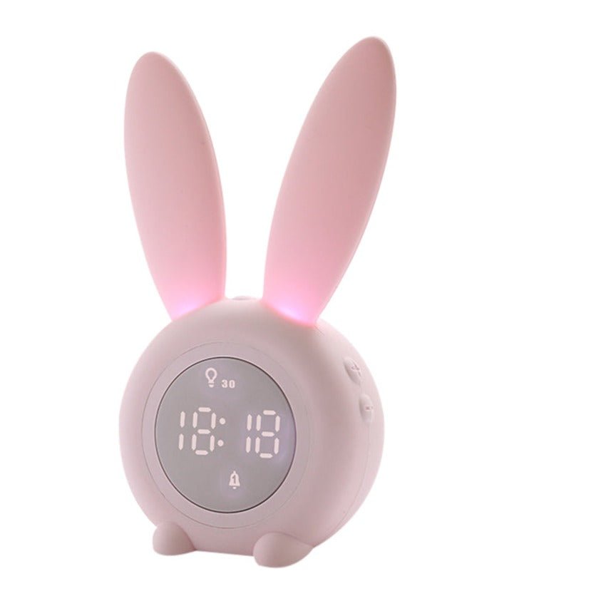 Radio réveil oreilles lapin lumineux