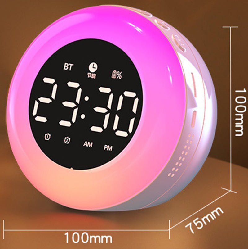 Radio réveil veilleuse rond