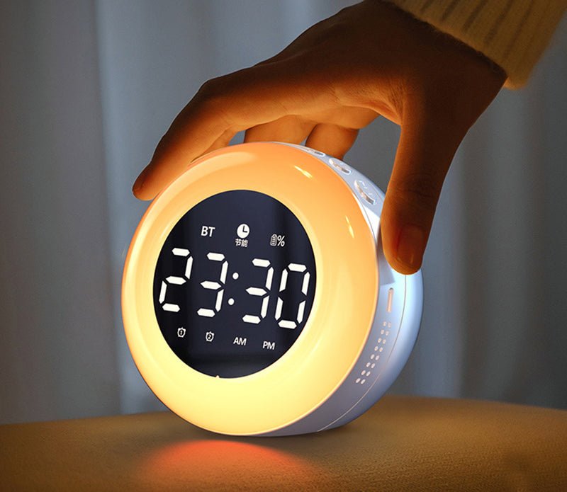 Radio réveil veilleuse rond
