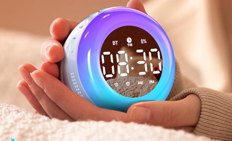 Radio réveil veilleuse rond