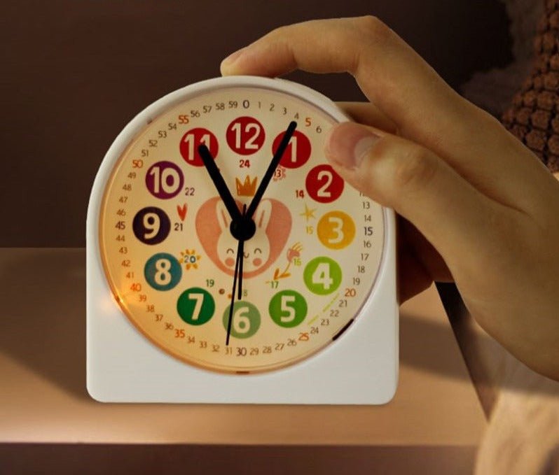 Réveil analogique enfant lapin