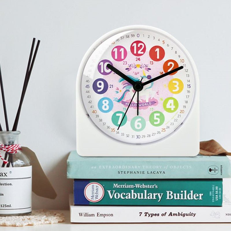 Réveil analogique enfant licorne