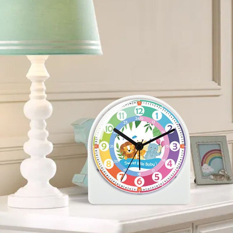 Réveil analogique enfant zoo