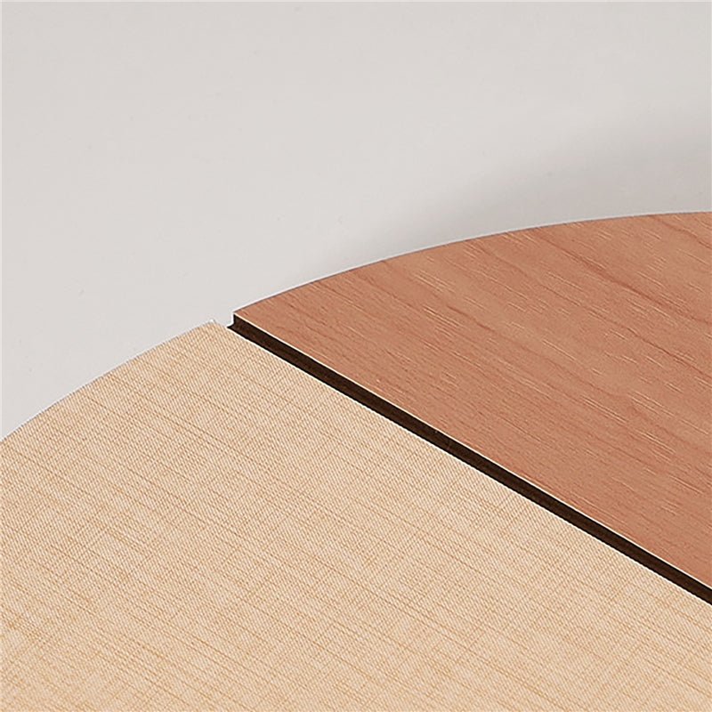 Réveil bois rond digital