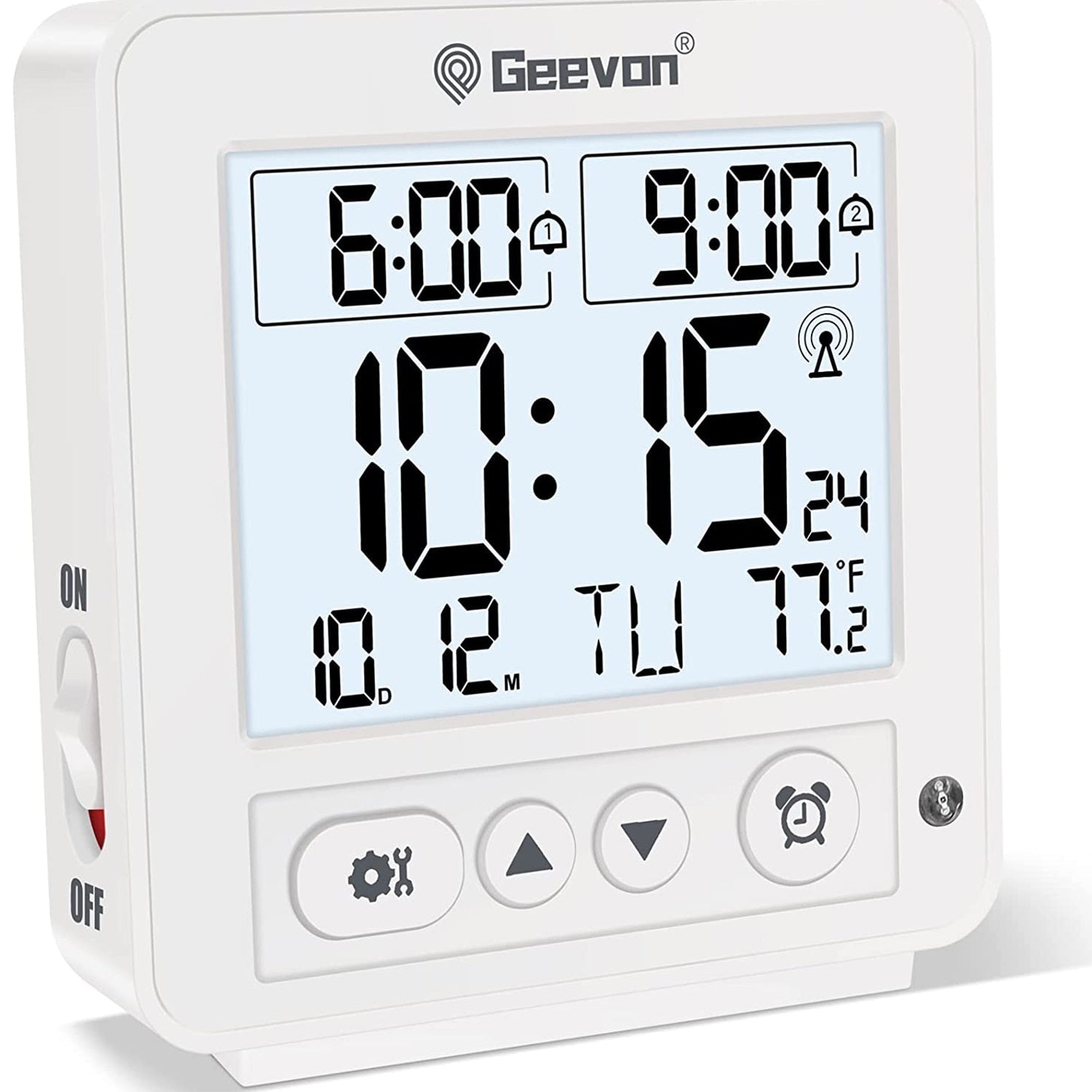 Réveil de voyage portable blanc