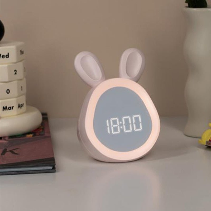 Réveil enfant lapin lumineux