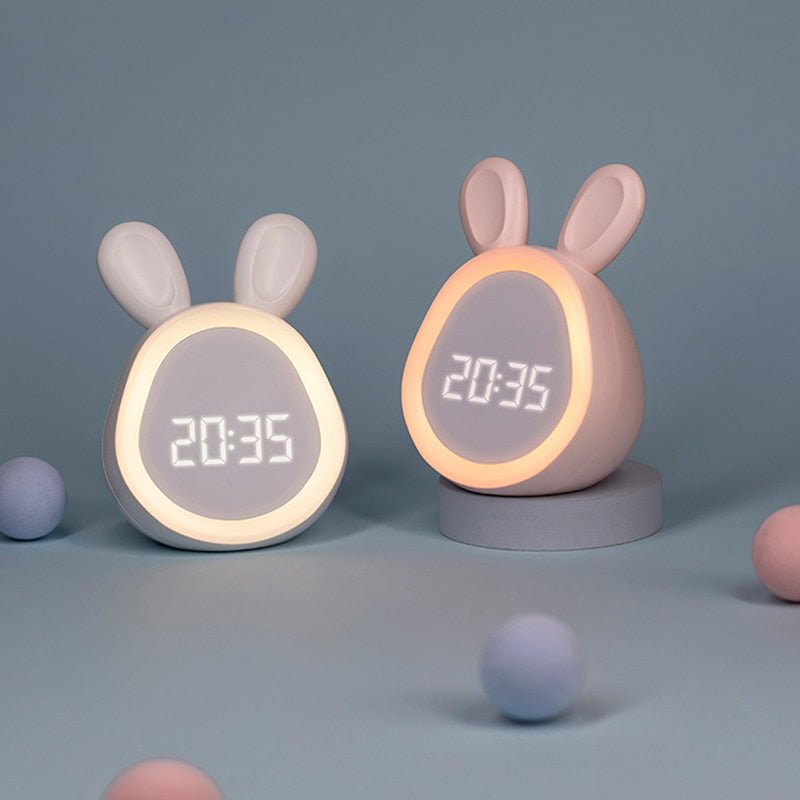 Réveil enfant lapin lumineux