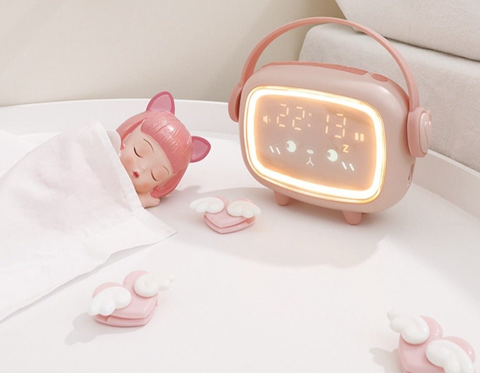 Réveil enfant lumineux pastel