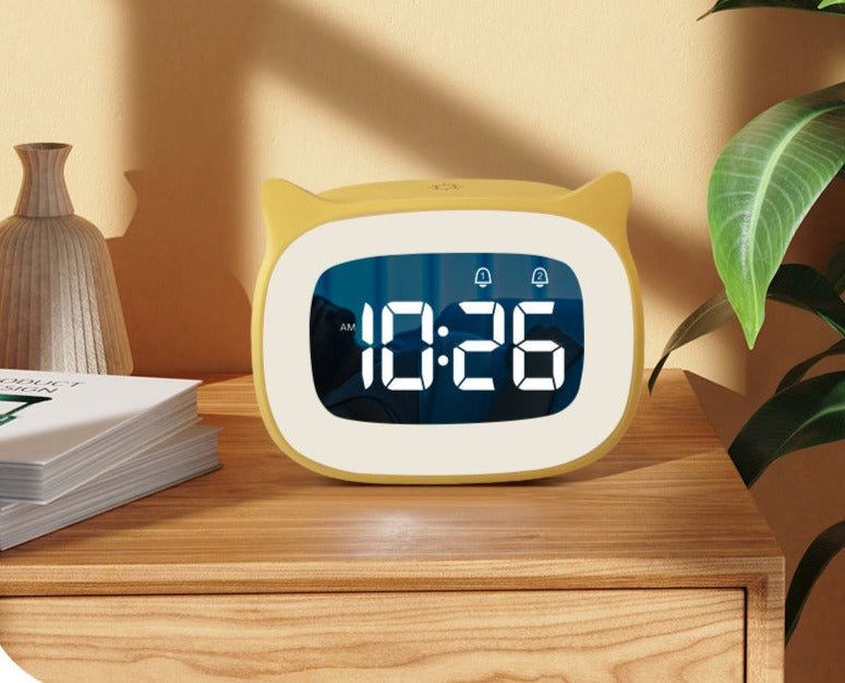 Réveil enfant multifonction chat