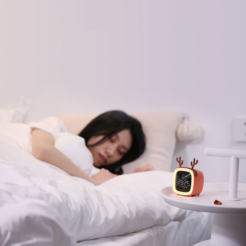 Réveil enfant veilleuse en forme de cerf