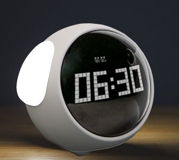 Réveil enfant veilleuse et musical blanc