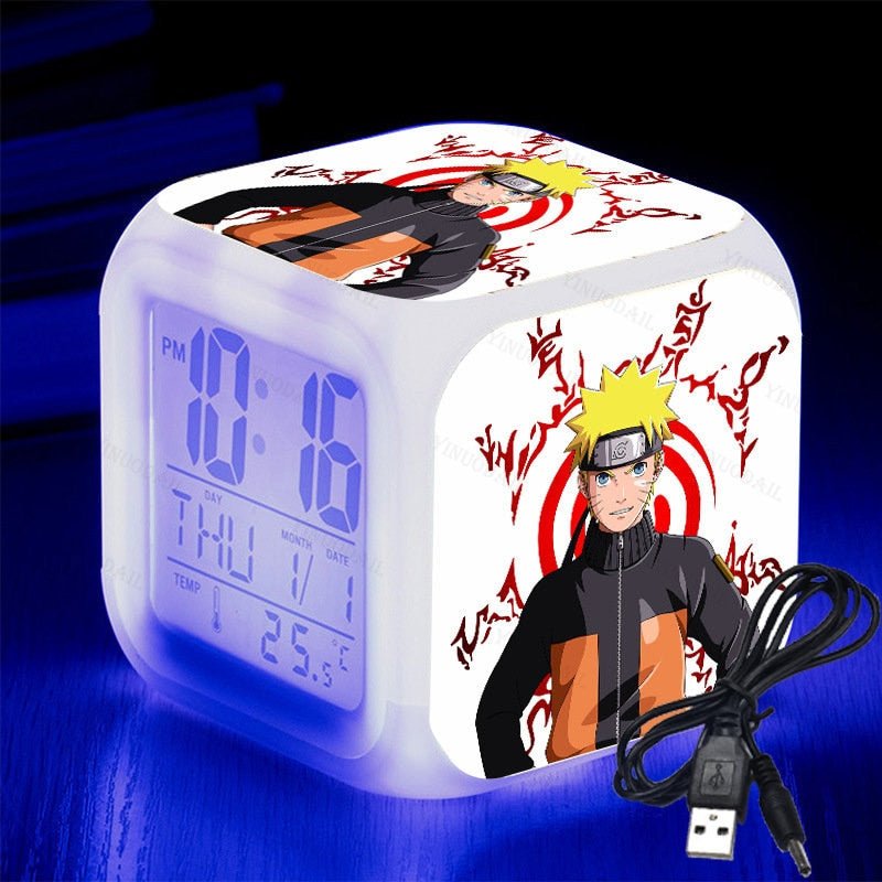 Réveil Naruto veilleuse pour chambre d'enfant