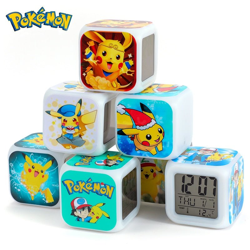 Réveil pour enfant Pokemon en cube - reveille-moi