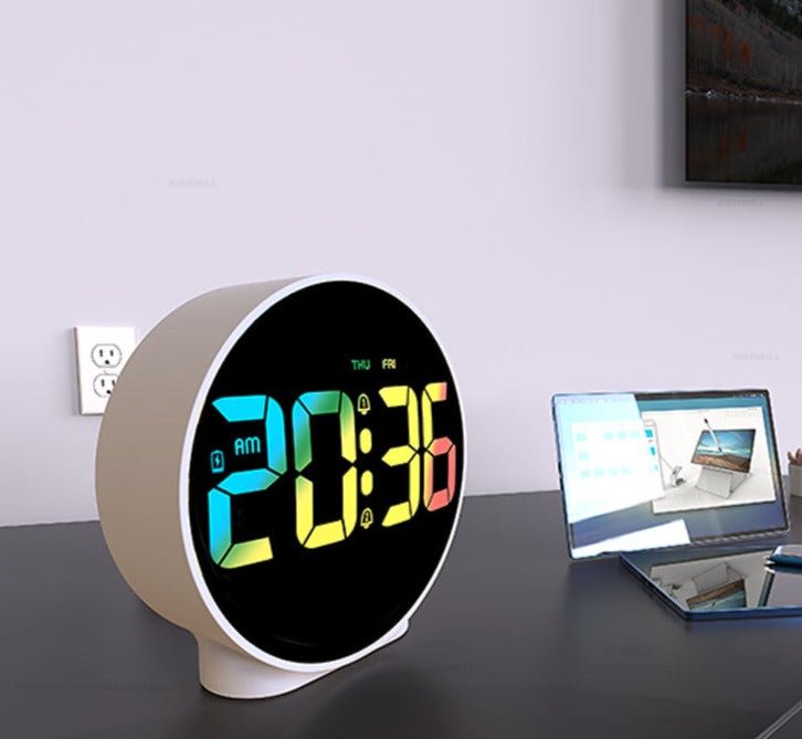 Réveil rond lumineux