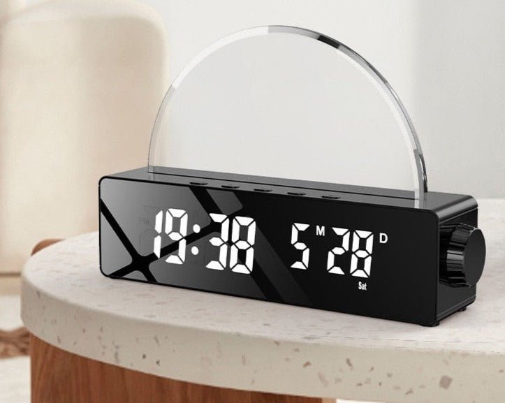 Réveil simulateur d'aube veilleuse multicolore