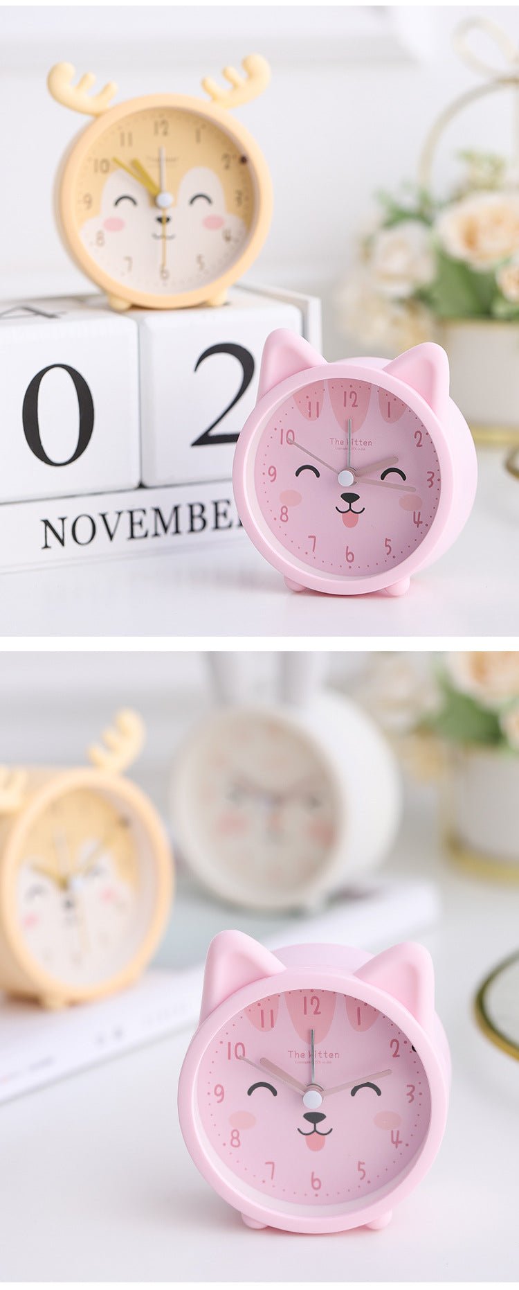 Réveil veilleuse chat pour enfant - reveille-moi