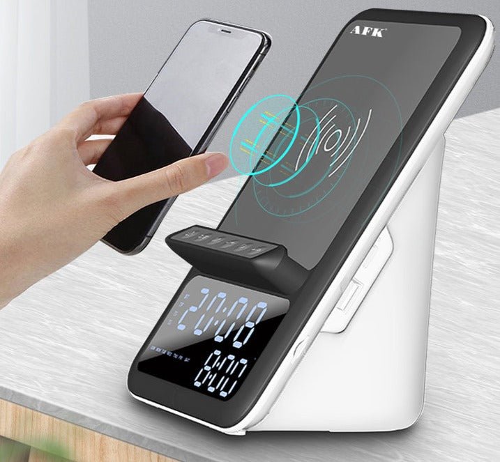 Radio réveil 3-en-1 enceinte et chargeur téléphone sans fil