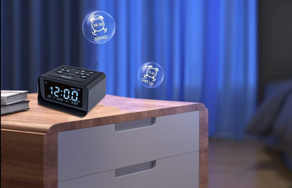 Radio réveil avec port USB - reveille-moi