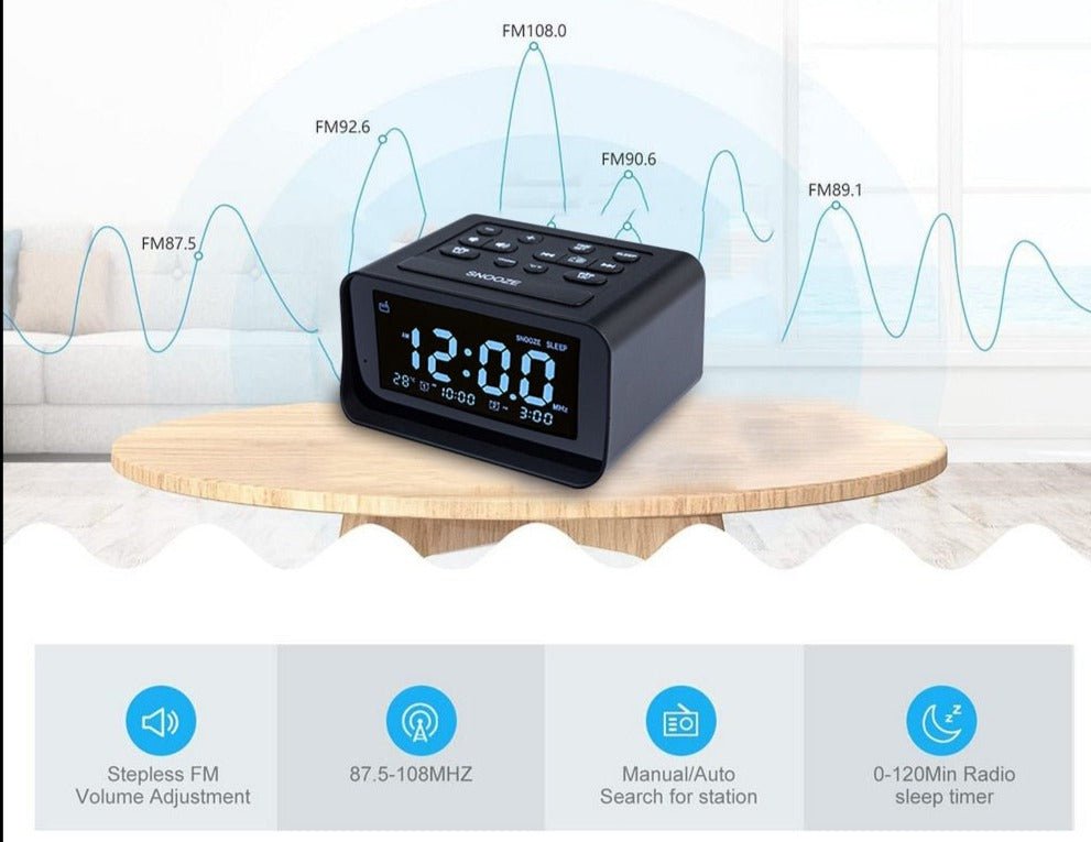 Radio réveil avec port USB - reveille-moi