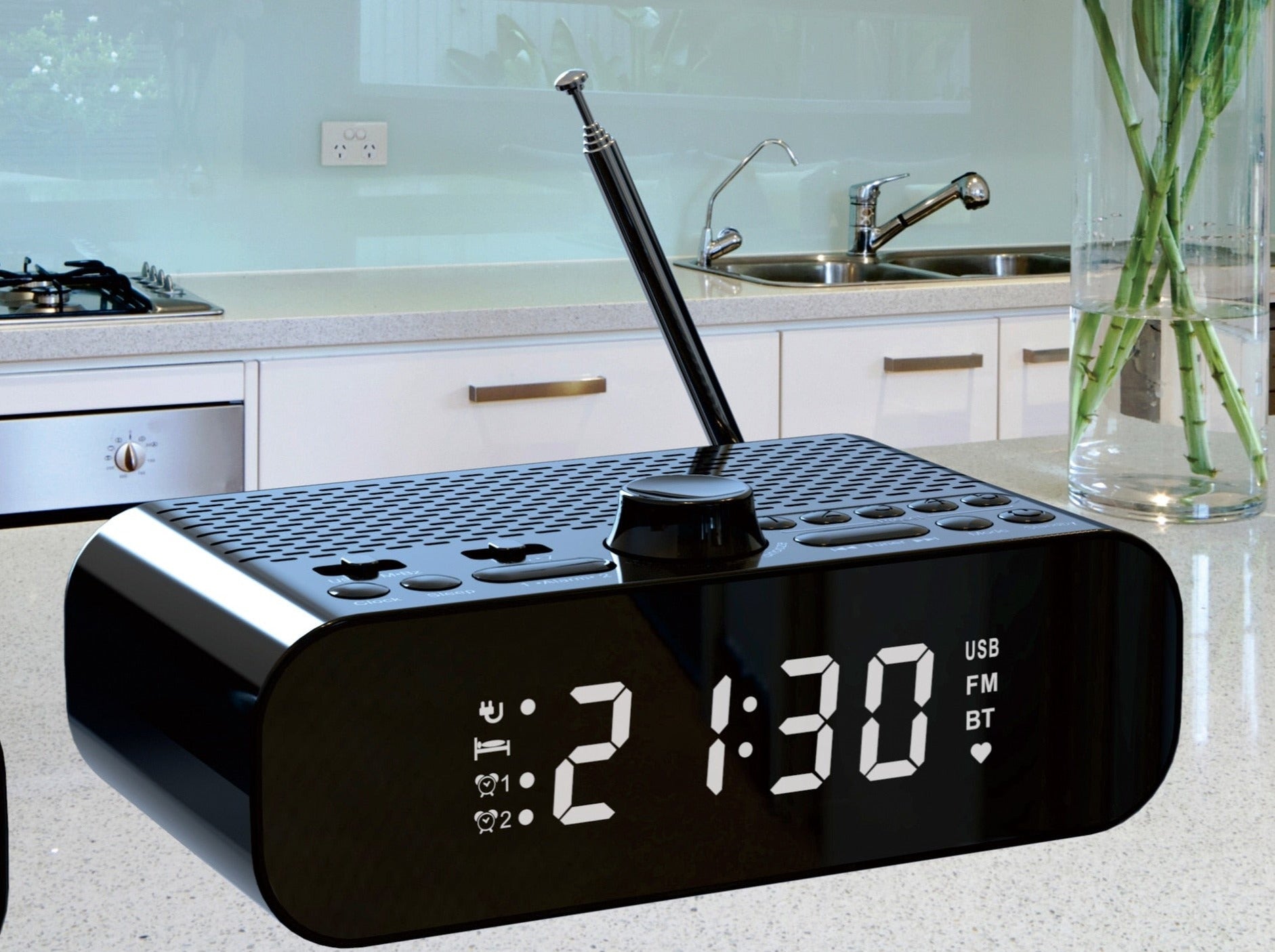 Radio réveil bluetooth