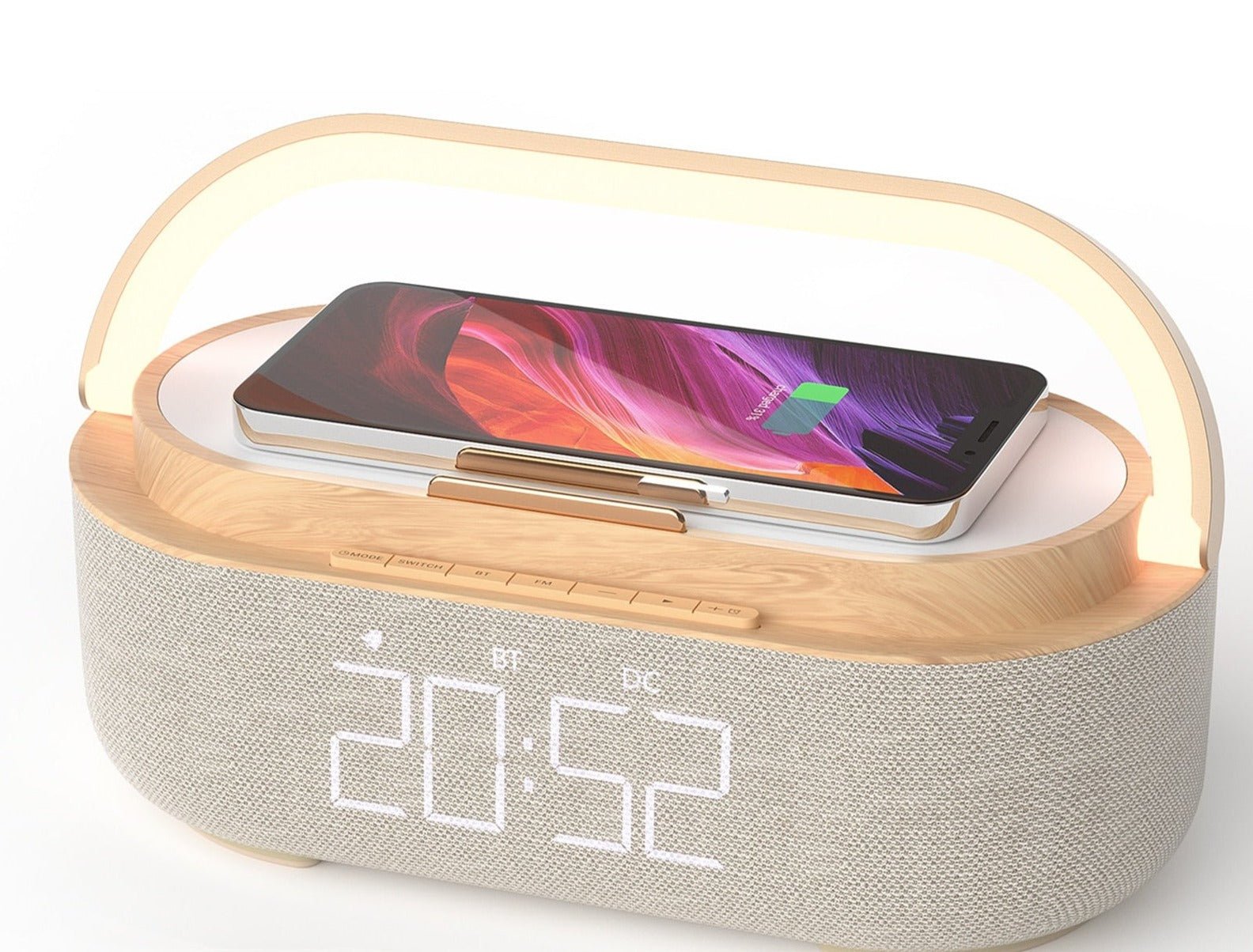 Radio réveil chargeur ultra rapide sans fil