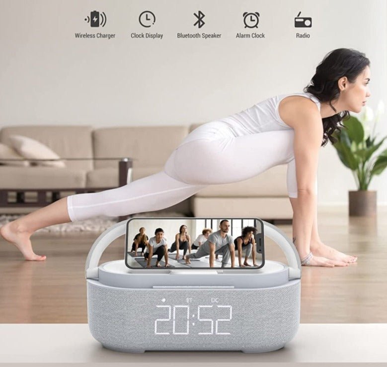 Radio réveil chargeur ultra rapide sans fil