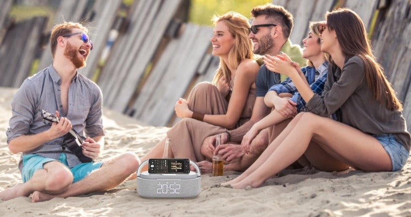 Radio réveil chargeur ultra rapide sans fil