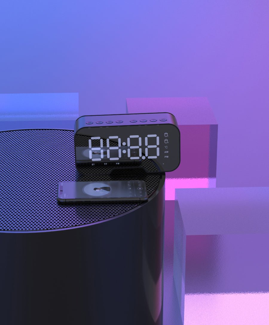 Radio réveil miroir sans fil