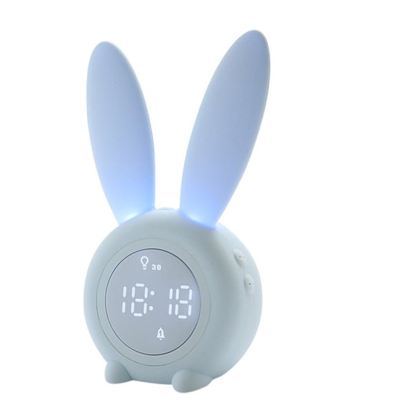 Radio réveil oreilles lapin lumineux