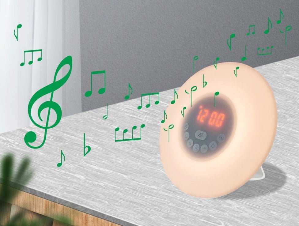 Radio réveil veilleuse 6 couleurs