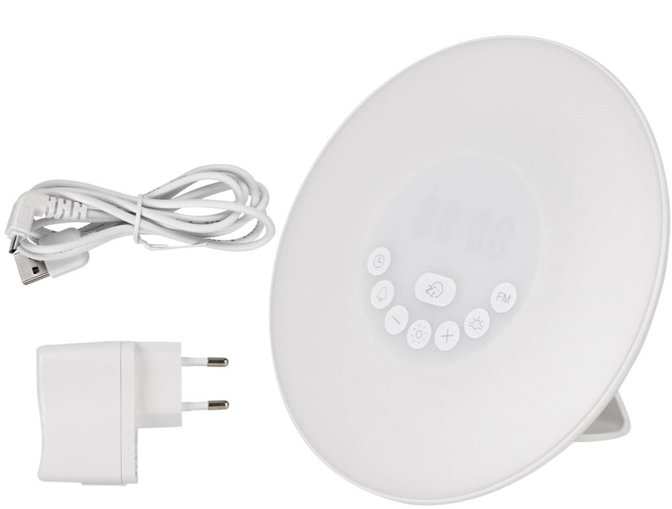 Radio réveil veilleuse 6 couleurs