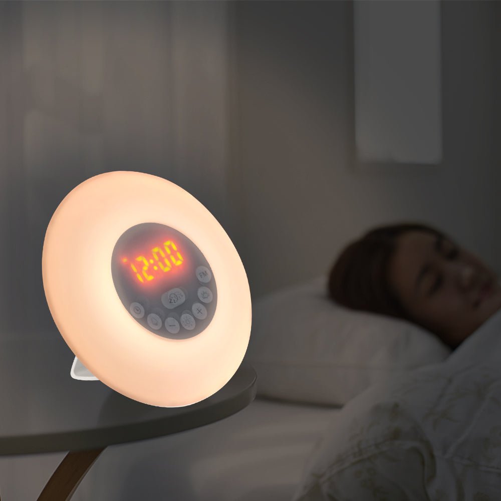 Radio réveil veilleuse 6 couleurs