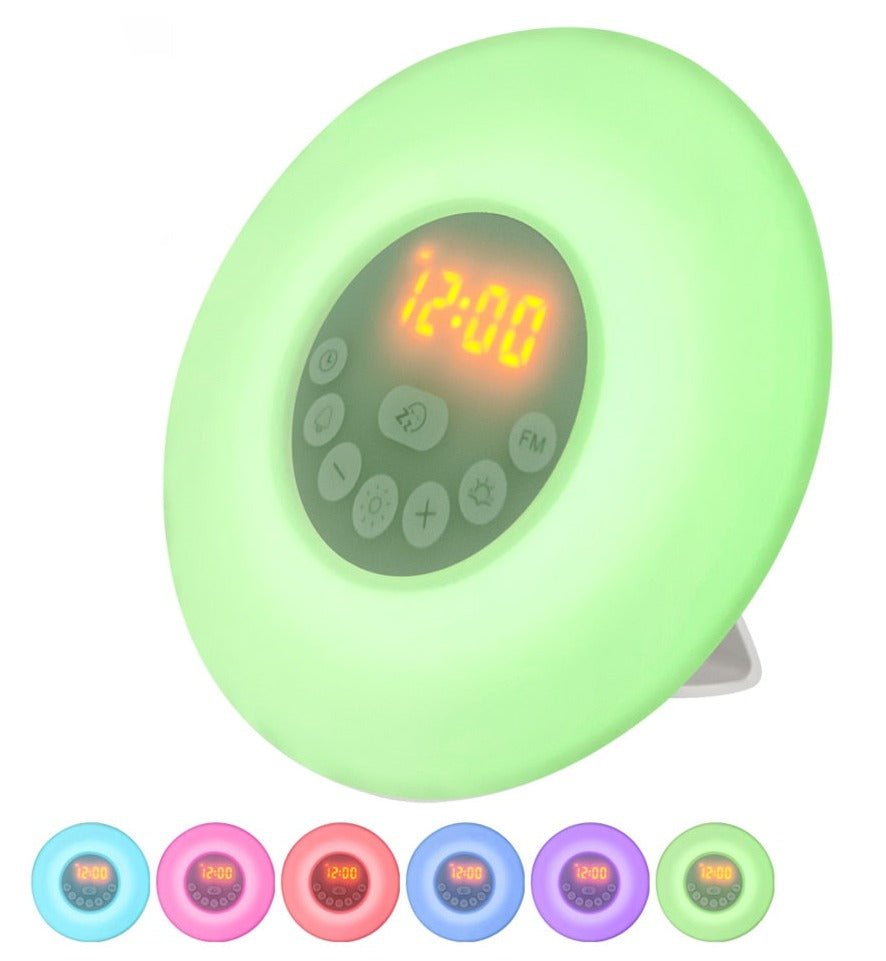 Radio réveil veilleuse 6 couleurs