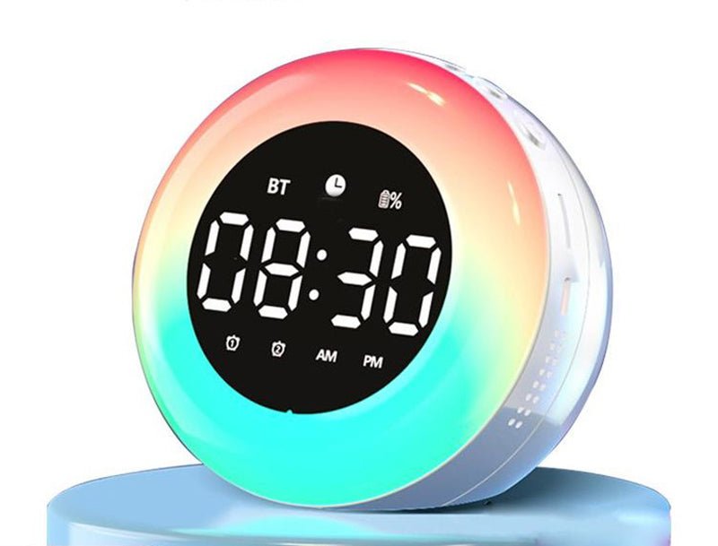 Radio réveil veilleuse rond