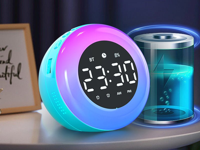 Radio réveil veilleuse rond