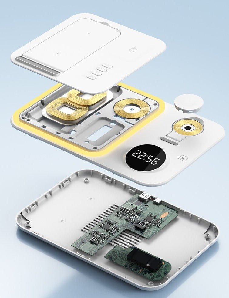 Réveil 5-en-1 chargeur Apple et Samsung