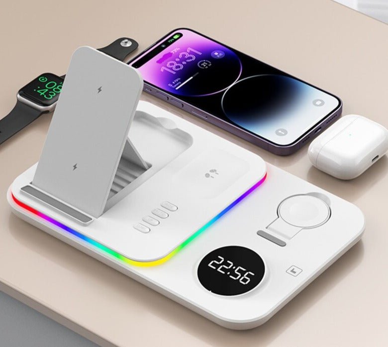 Réveil 5-en-1 chargeur Apple et Samsung