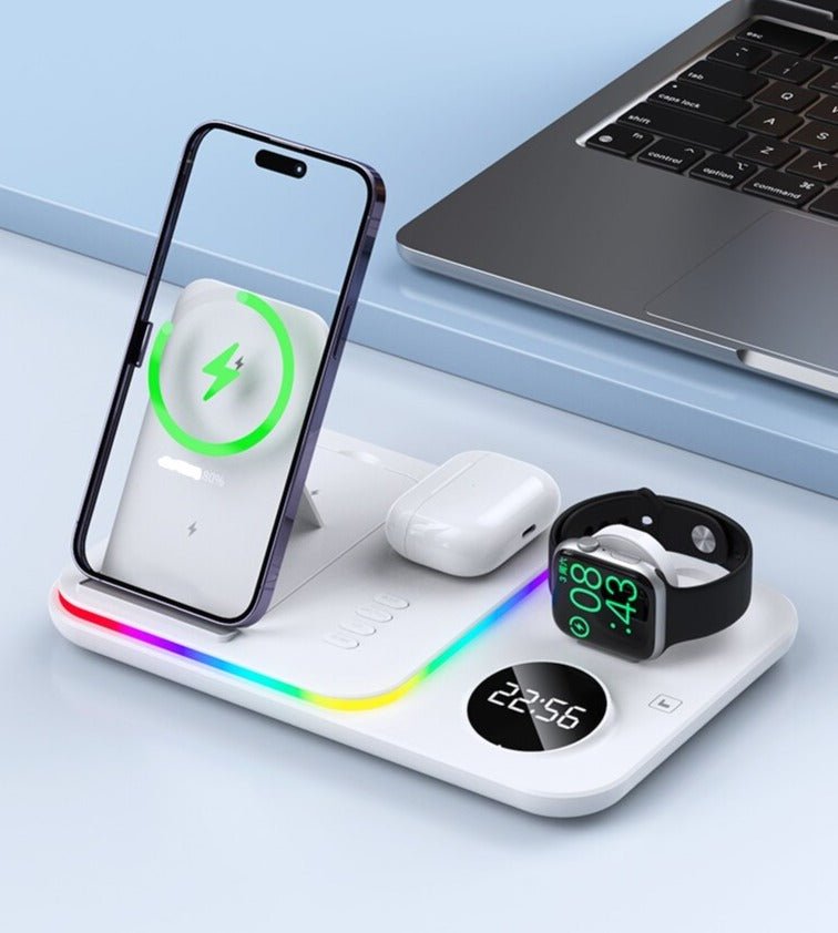 Réveil 5-en-1 chargeur Apple et Samsung