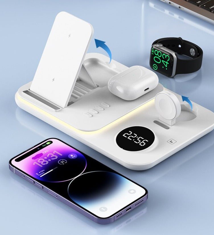 Réveil 5-en-1 chargeur Apple et Samsung