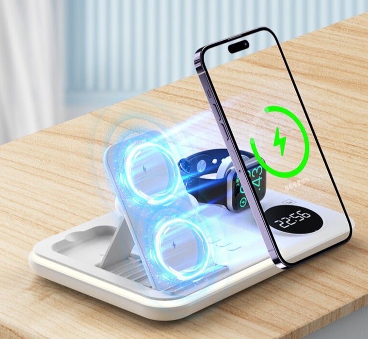 Réveil 5-en-1 chargeur Apple et Samsung