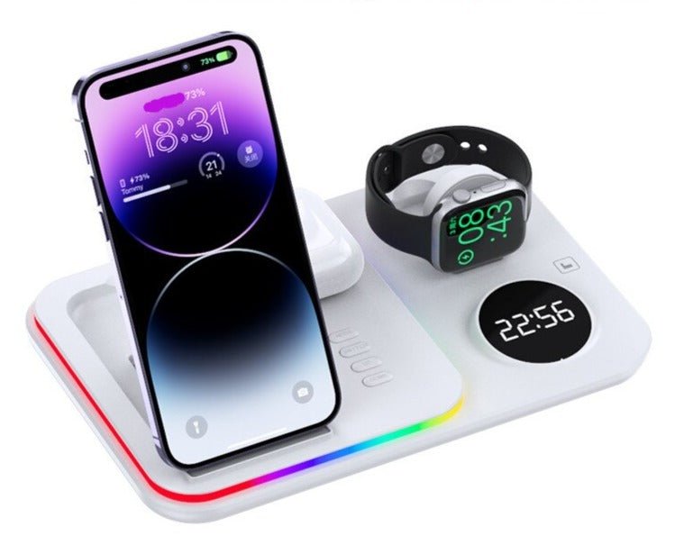 Réveil 5-en-1 chargeur Apple et Samsung