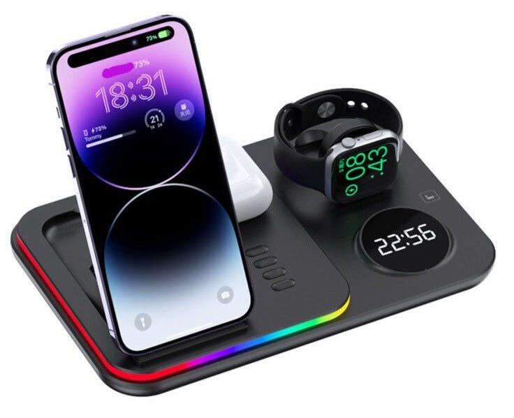 Réveil 5-en-1 chargeur Apple et Samsung