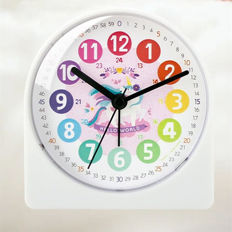 Réveil analogique enfant licorne