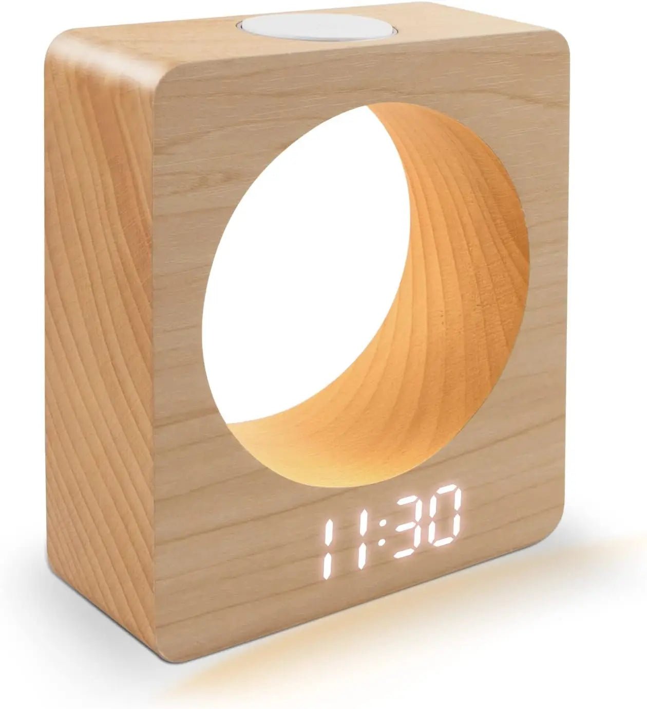 Réveil bois lumineux