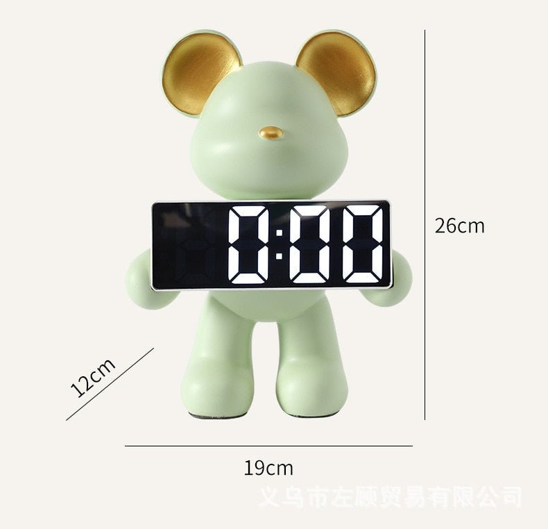 Réveil design souris en résine