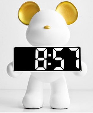 Réveil design souris en résine