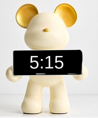 Réveil design souris en résine