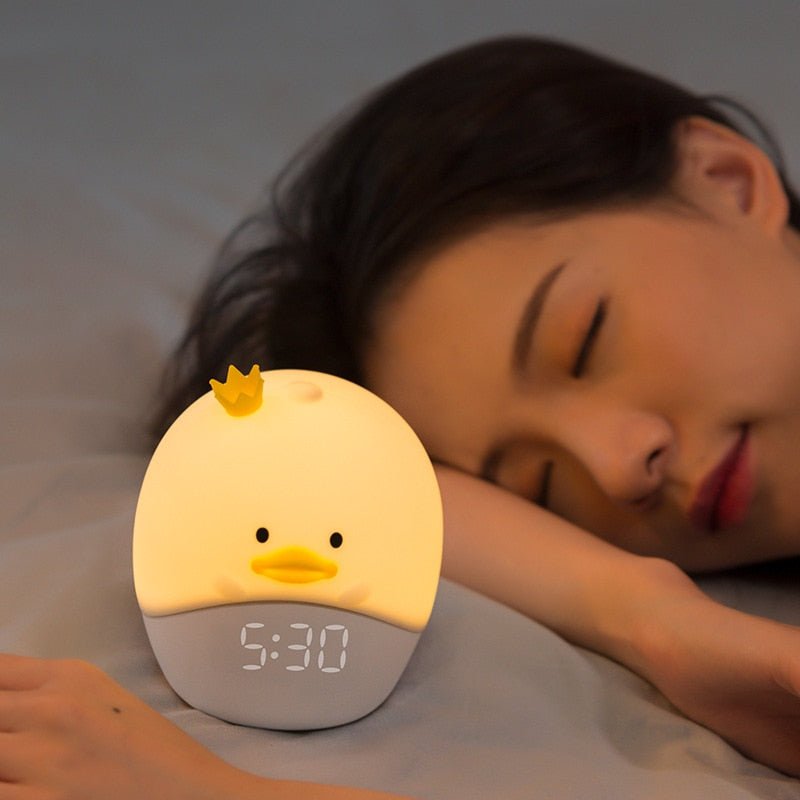 Réveil enfant canard lumineux