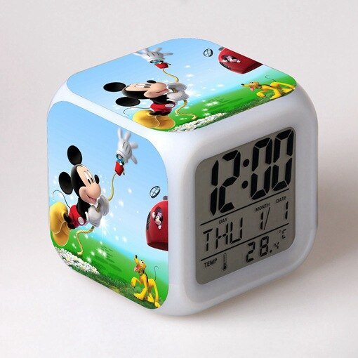 Réveil enfant Mickey veilleuse
